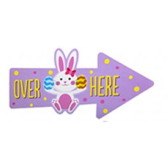 Easter Egg Hunt Direction Signs – 15 Colourful Bunny Arrow Markers