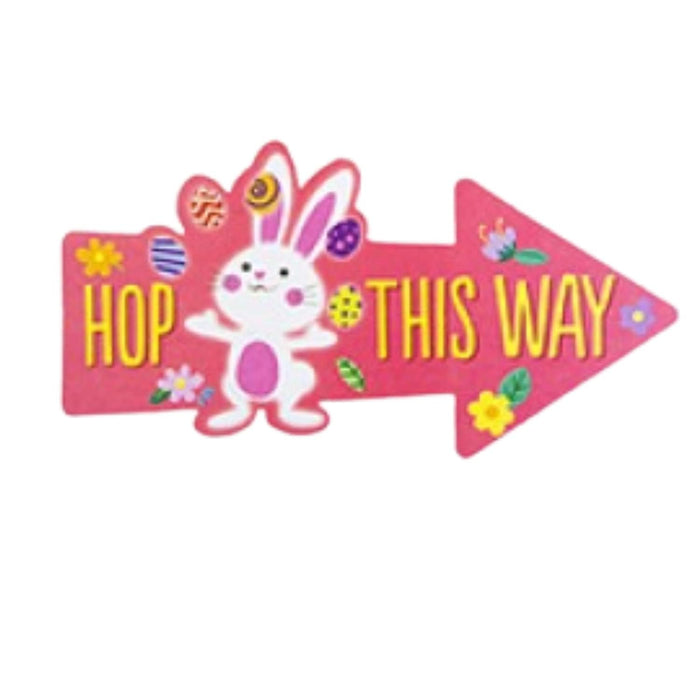 Easter Egg Hunt Direction Signs – 15 Colourful Bunny Arrow Markers