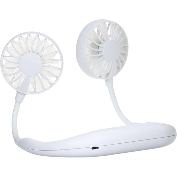 Portable Hands-Free Neck Fan – USB Rechargeable Wearable Cooling Fan