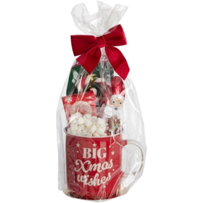 Festive Hot Chocolate Mug Gift Set – Christmas Mug with Marshmallows & Candy Cane