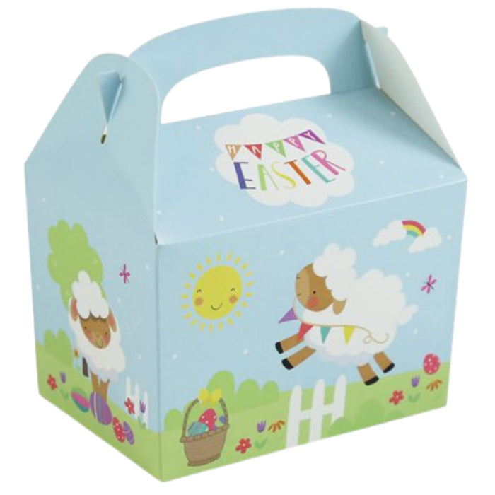 Easter Party Treat Boxes – Bunny & Chick Favour Boxes with Carry Handle
