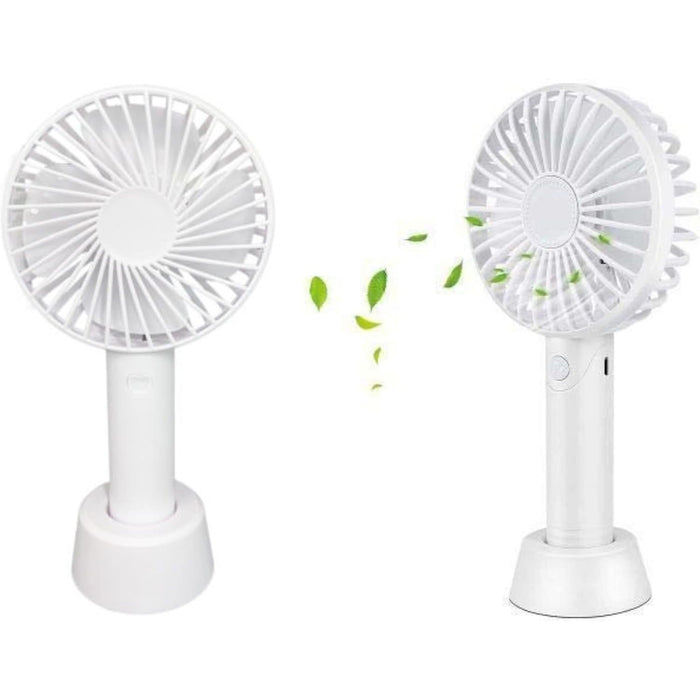 Portable Hand Fan – USB Rechargeable Mini Cooling Fan with 3 Speeds