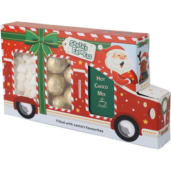 Santa’s Express Hot Chocolate Gift Set – Festive Cocoa, Marshmallows & Chocolate Treats