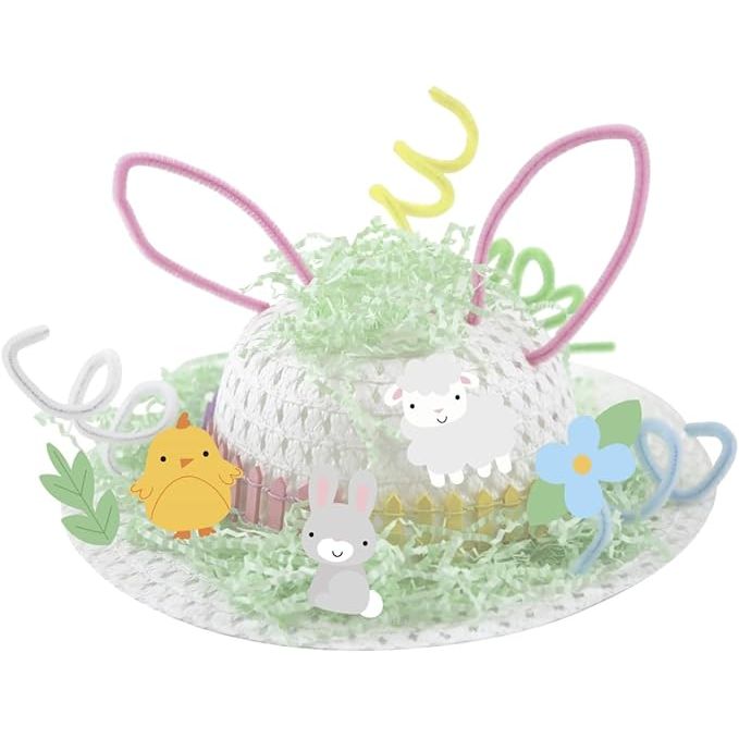 Make Your Own Easter Bonnet Craft Kit – Kids DIY Easter Hat Set
