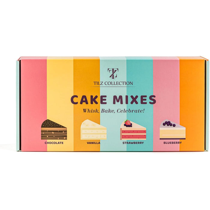 Tilz Cake Mix Variety Gift Set – 4 Baking Mixes with Icing & Sprinkles