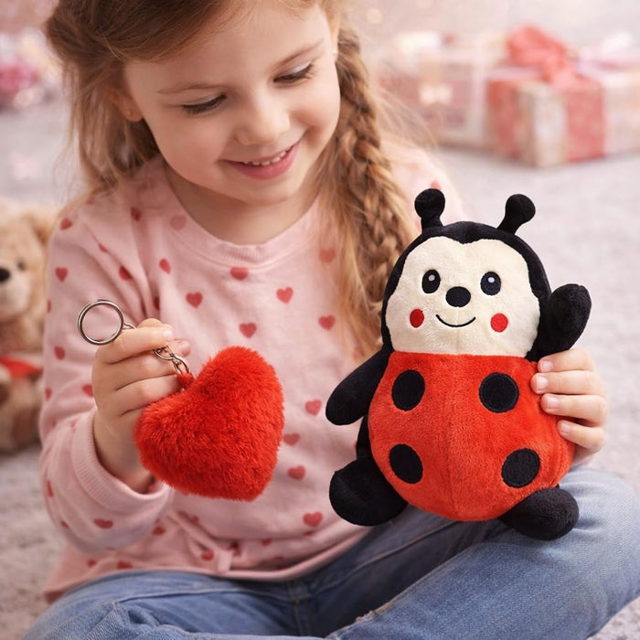 Buggy Hugs Love Bug Gift Set – Plush Ladybird with Roses Gift Box