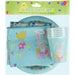 6 Easter Bunny Paper Plates, 6 Paper Cup, 12 Napkins and 1 Table Cover Party Set