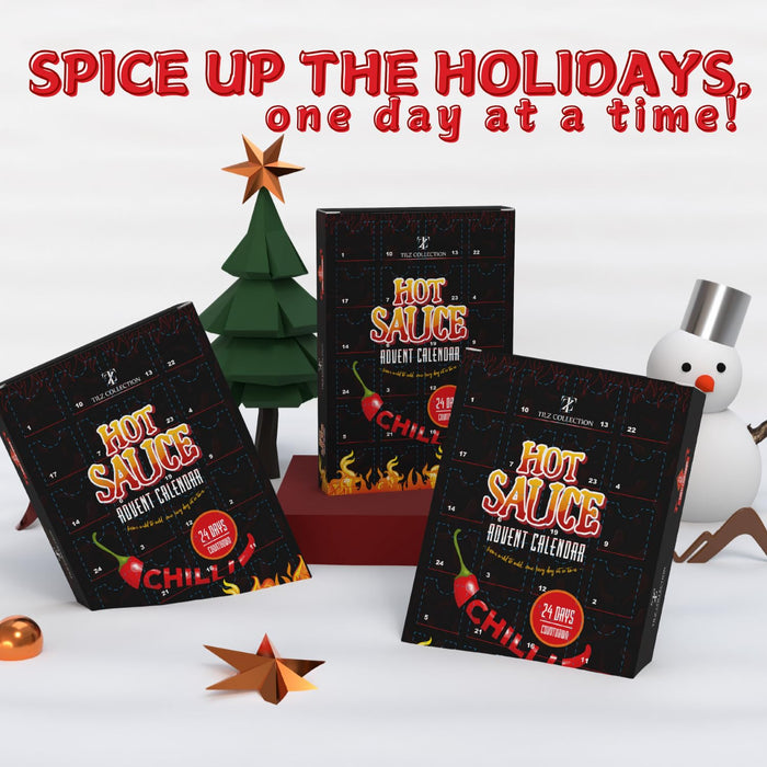 Hot Sauce Advent Calendar – 24 Days of Fiery Chilli Sauce Gift Set