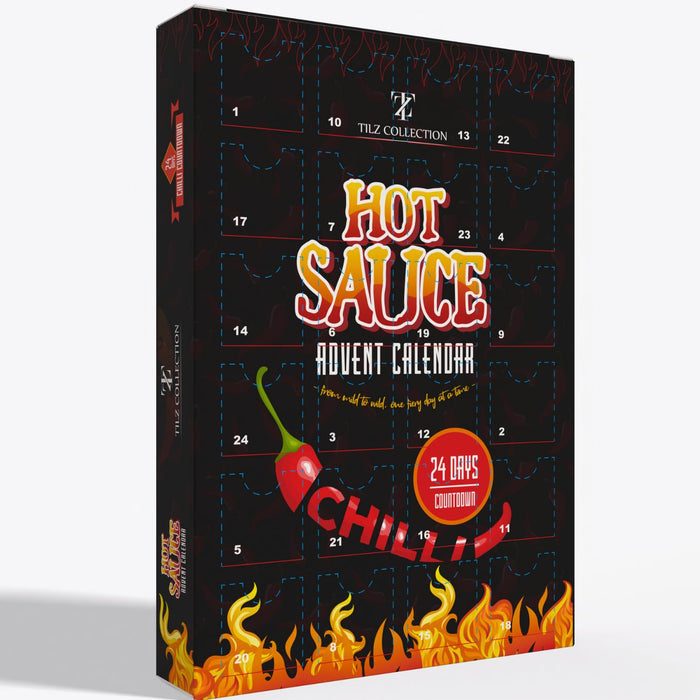 Hot Sauce Advent Calendar – 24 Days of Fiery Chilli Sauce Gift Set