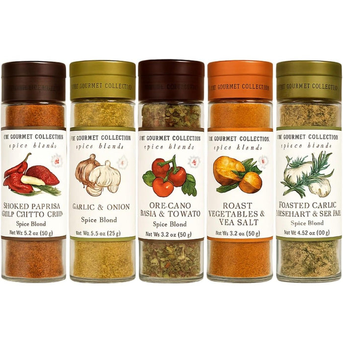 Gourmet Seasoning Gift Set – Versatile Spice Blends in Premium Glass Bottles
