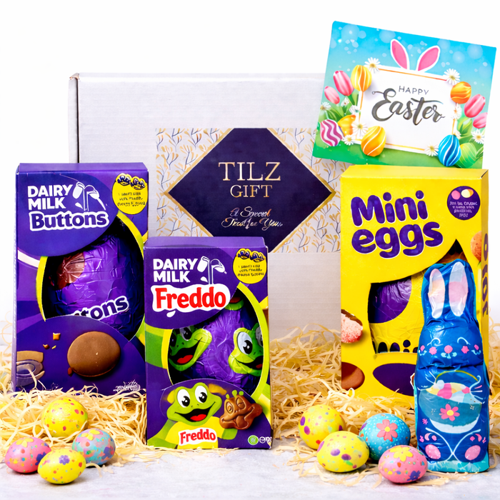 Cadbury Easter Favourites Gift Hamper – Mini Eggs, Freddo & Dairy Milk Buttons Eggs